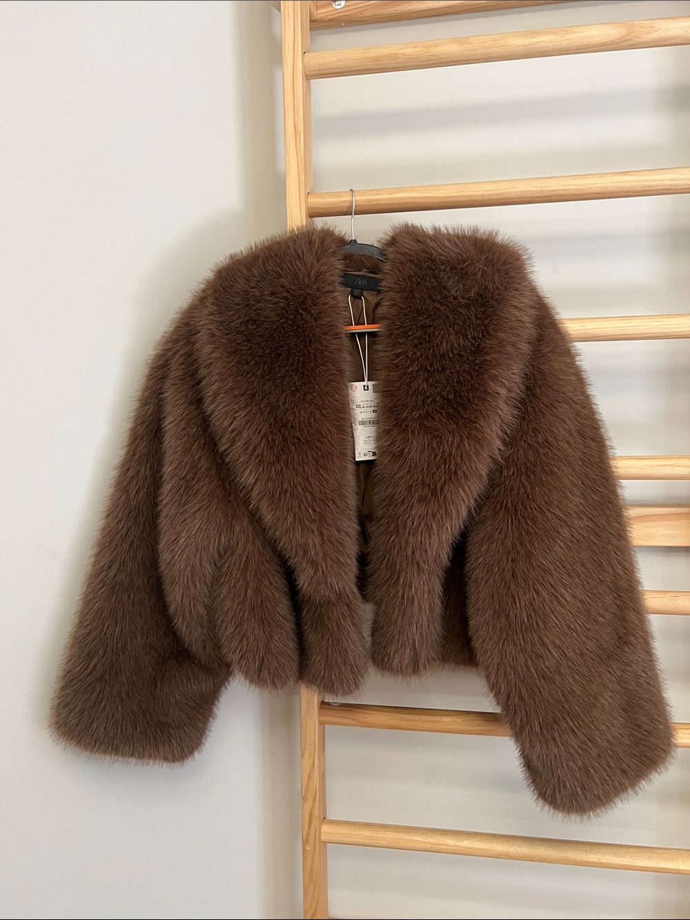Lux Faux Fur Jacket from ZARA